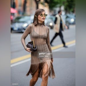 Fendi Brown Viscose Dress